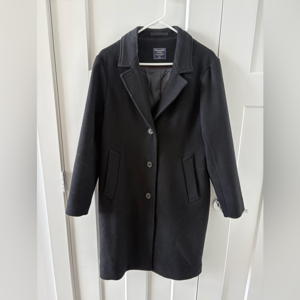Abercrombie Wool Blend Dad Coat - Picture 2 of 6
